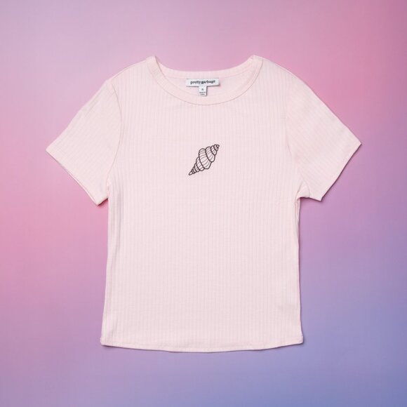 Embroidered Seasell Baby Tee - Picture 1 of 3